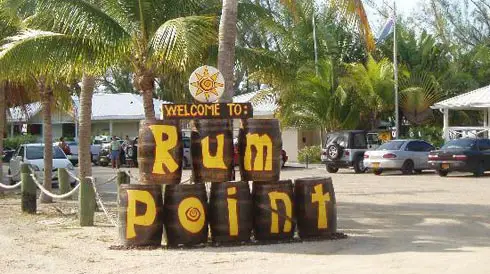 Rum Point sign
