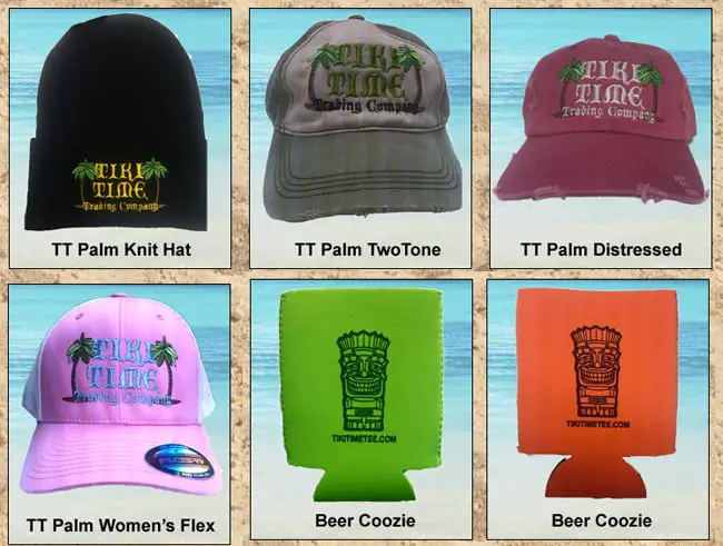 Tiki Time hats
