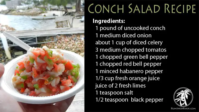 Conch Salad Recipe