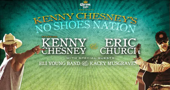 Kenny Chesney Tampa No Shoes Nation Tour