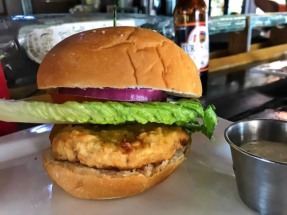Bugaloo's Conch Crawl, Conch Burger, Turks and Caicos