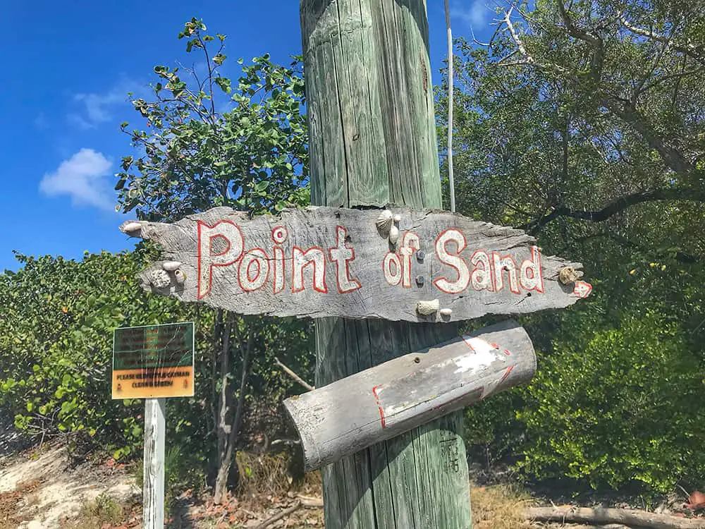 Point of Sand, Little Cayman, Beach, Sign