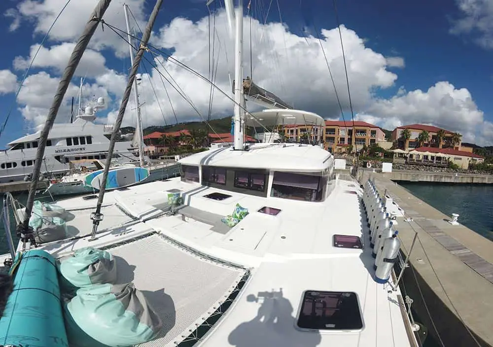 Viramar Charter Yacht forward deck