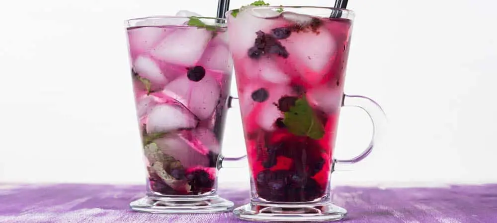 Blueberry mojito drink recipe