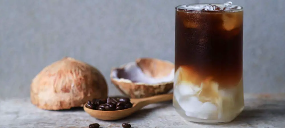 rum coconut iced coffee drink recipe
